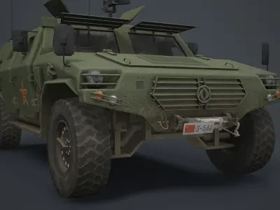 Dongfeng CSK131 Mengshi Low-poly 3D model
