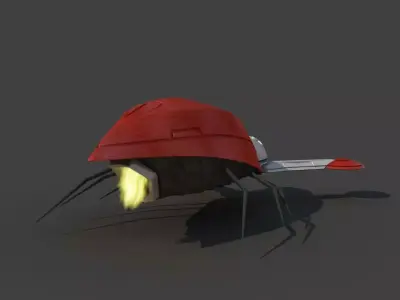 Futuristic Jet Vehicle 3D model