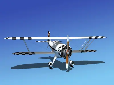 Waco YMF-5 V16 3D model