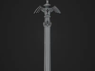 Links Master Sword Low-poly 3D model