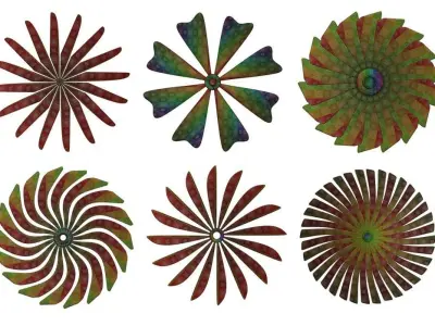 High-poly Propellers Collection vol1 3D model