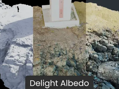 Coastal Cliff Formation - 3D PBR Model 3D model