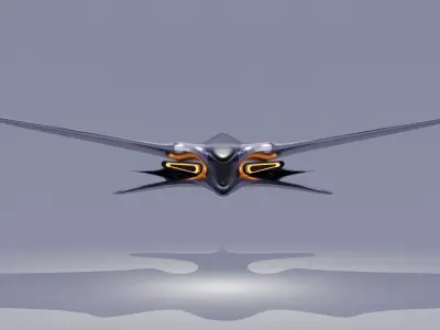 Spy Jet  Low-poly 3D model