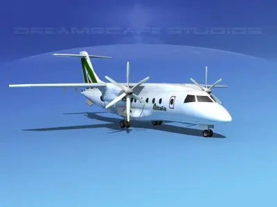 Dornier Do-328-130 Alitalia 3D model