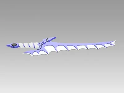 Fire Emblem Awakening Dragon Slayer Sword Cosplay Weapon Prop 3D model