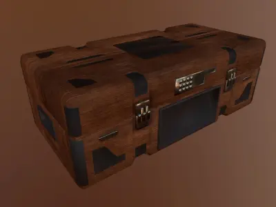 WEAPON CHEST Low-poly 3D model
