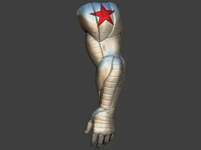 Winter Soldier Metal Arm  3D print model
