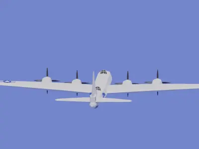 Boeing B-29 Superfortress Bomber 3D model