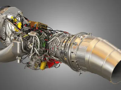 Europrop International - TP400-D6 Turboprop Engine 3D model