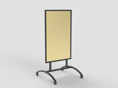 Metallic Street Stand 3D model