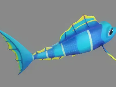 Cartoon Fish 10 Low-poly 3D model