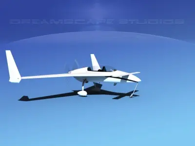 Rutan Long-EZ V09 3D model