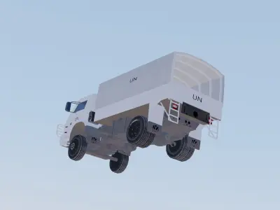 worker 4X4 UN Brazil Low-poly 3D model