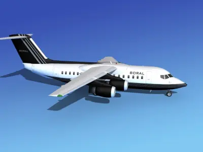 BAe 146-200 Boral Air 3D model