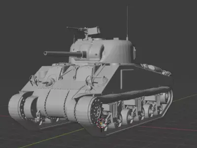 m4a4 Sherman Free 3D print model