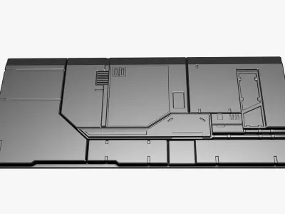 Sci-fi panel 10 3D model