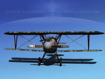  Albatross D III Fighter V19 3D model