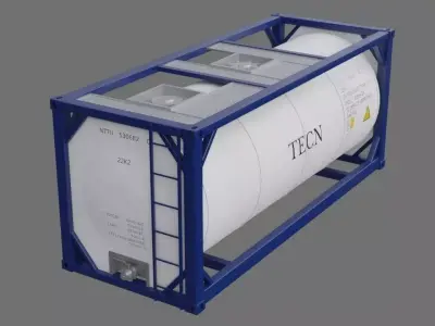 Tank Container 1A Low-poly 3D model