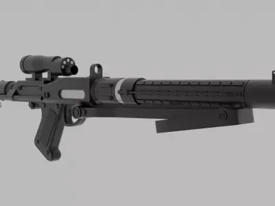 Imperial Armored Commando Blaster Rifle 3D model