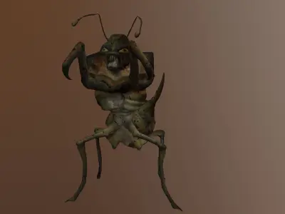 Monster Bug Mantis Low-poly 3D model