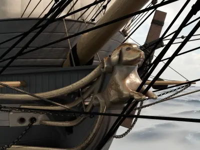 HMS Beagle 1831 - Charles Darwin Ship 3D model