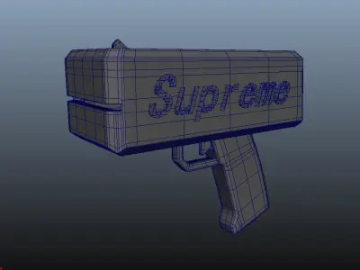 Supreme money gun 3D model