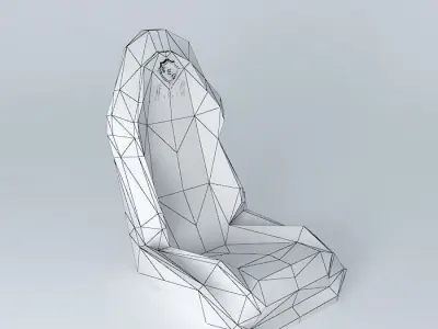 Sport car seat NEG Free 3D model