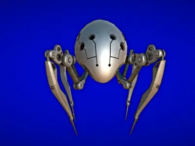 Recon Spider  Low-poly 3D model