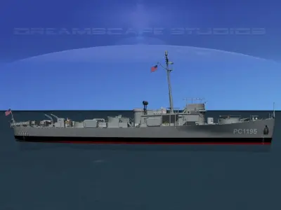 USS PC-1195 Submarine Chaser  3D model