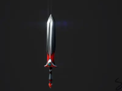 Jelly Sword INT Free low-poly 3D model