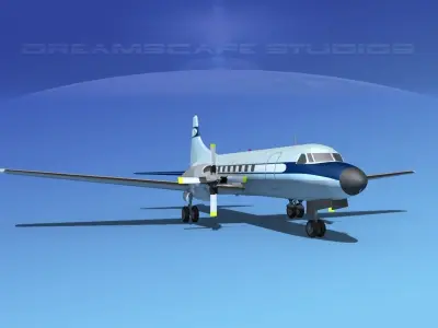 Convair CV-580 Corporate 8 3D model