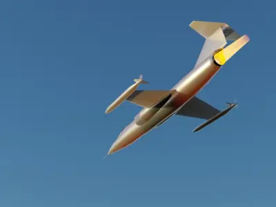 F-104 Starfighter Low-poly 3D model