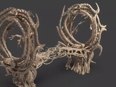 King Arthur Vine Tree 2 3D model