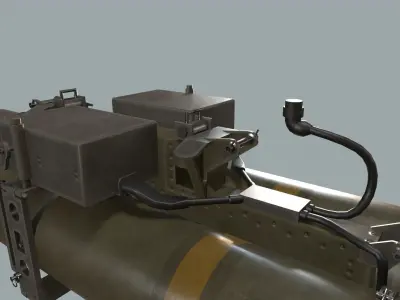 Missile Launcher BGM-71D TOW-2 X2 3D model