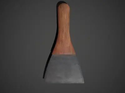 Spatula knife Low-poly 3D model