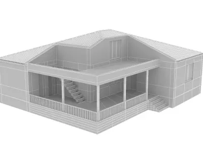 house Low-poly 3D model