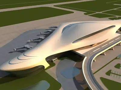 Airport Terminal 3D model
