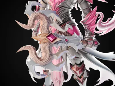 Stylized Sword - Dragonbane Greatsword Oblivion Maw - Game Ready 3D model