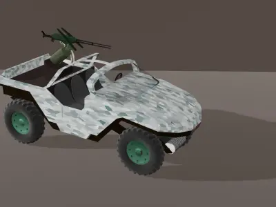 LOW POLY GAME AND CARTOON VEHICLE Low-poly 3D model