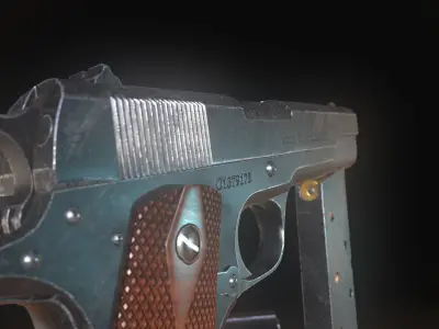 Colt M1911  Low-poly 3D model