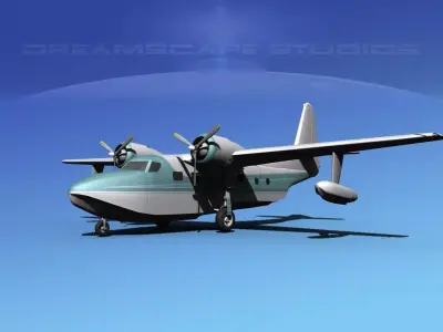 Grumman G-73 Mallard V24 3D model