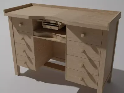 Jewelry Bench 3D model
