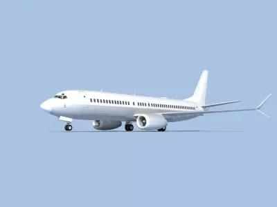 Boeing 737-800 Unmarked 1 3D model