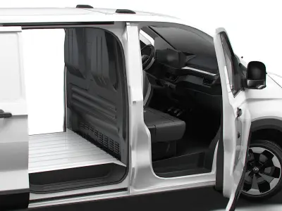 VW Transporter Van L2H1 2SD HQ Interior 2025 3D model