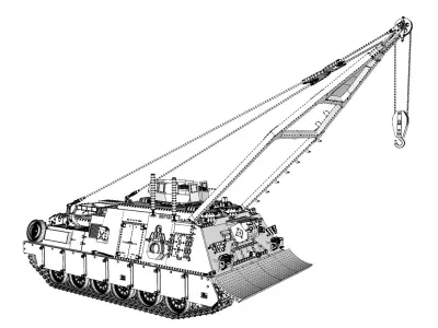 M88-A2 HERCULES ARV High Fidelity 3D model
