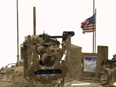 ABRAMS M1A2 SEP V2  Low-poly 3D model