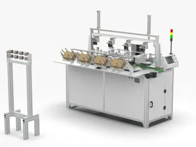 Automatic Wet Tissue Paper Packaging Laminating Machine 3D model