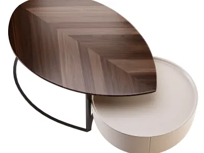 Marshall Wooden Coffee Table 3D model