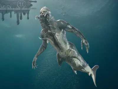 Mutant5 R1 Low-poly 3D model