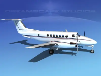 Beechcraft 350 Super King Air V07 3D model